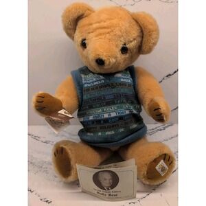 NISBET BEAR Bully Bear 16" Peter Bull Tribute England W/TAG, Signed COA 472/5000